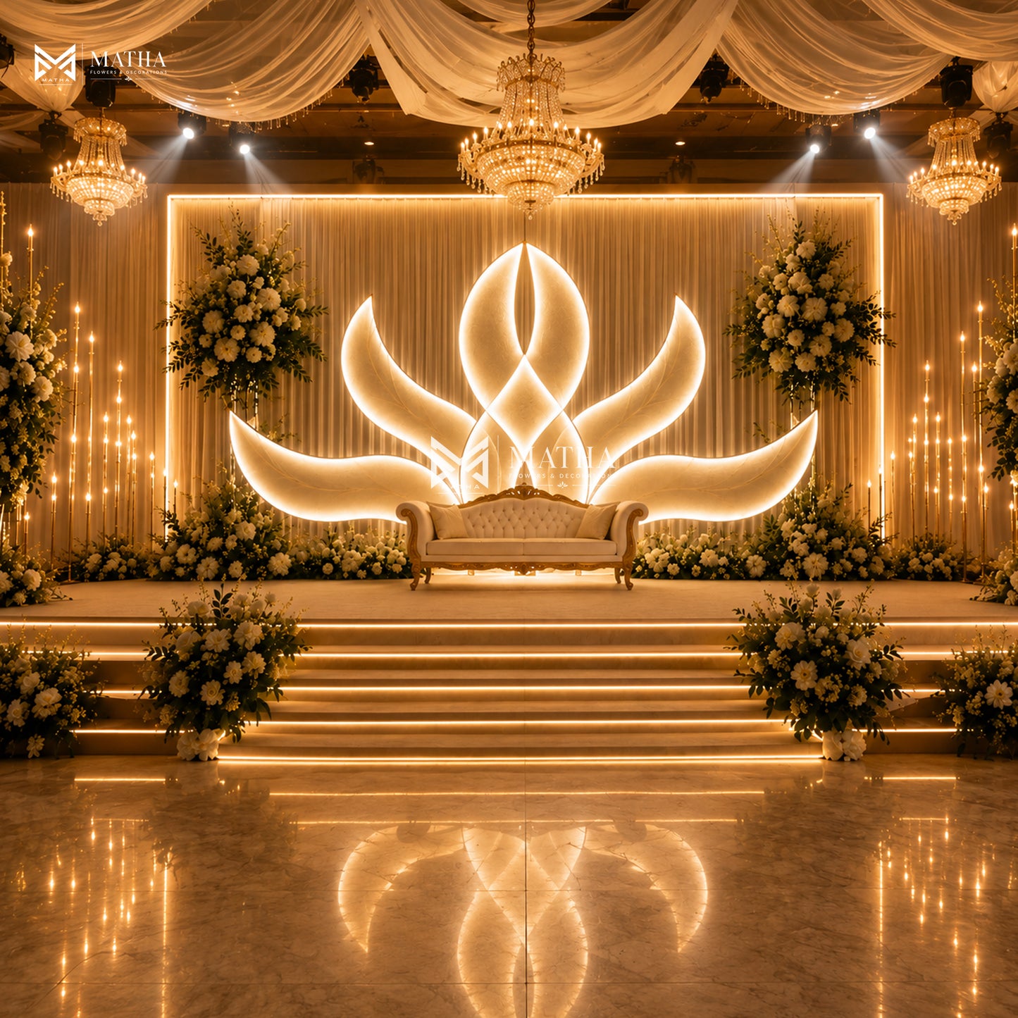 Royal Lotus LED Stage Backdrop