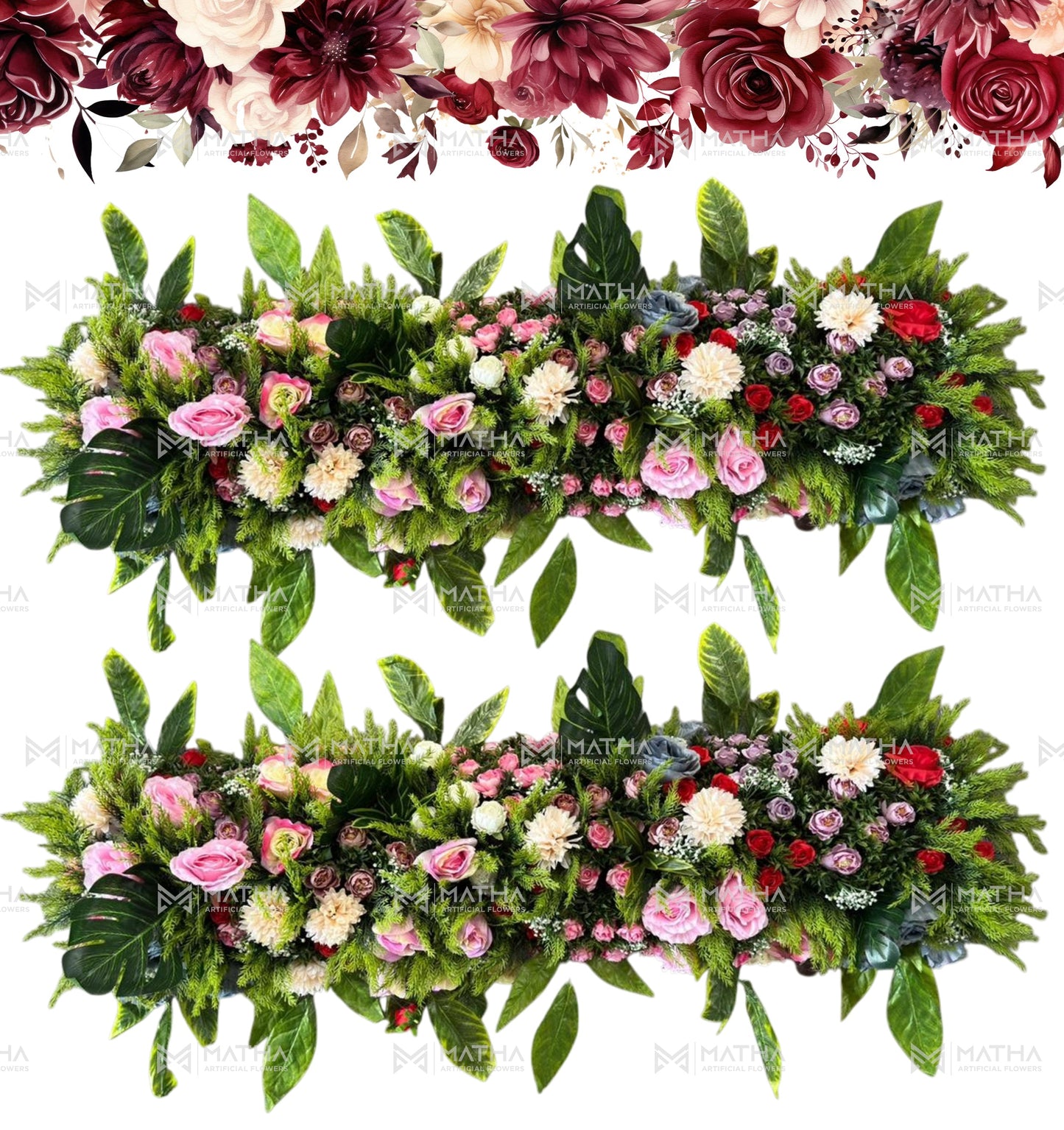 Rose Mixed Runner | 4Ft