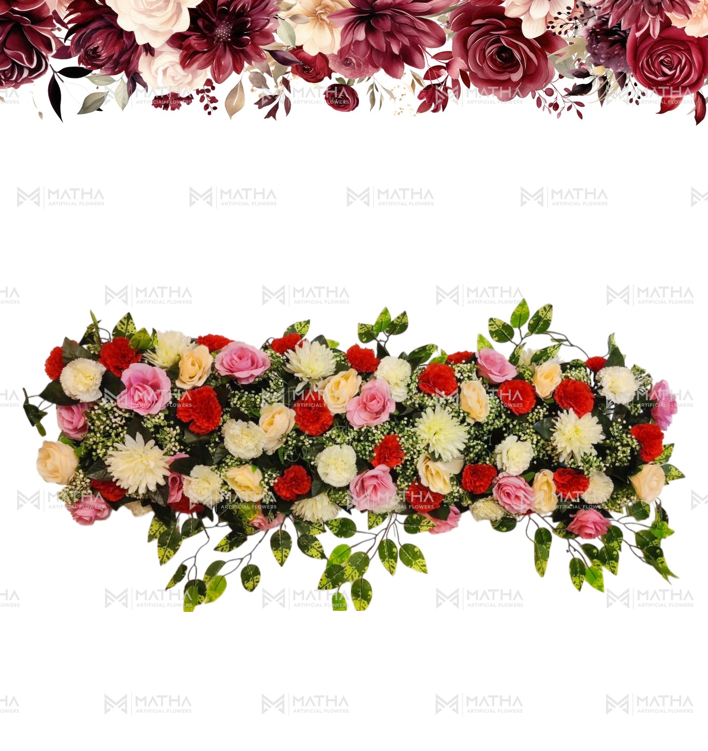 Mixed Flower Runner | 4Ft