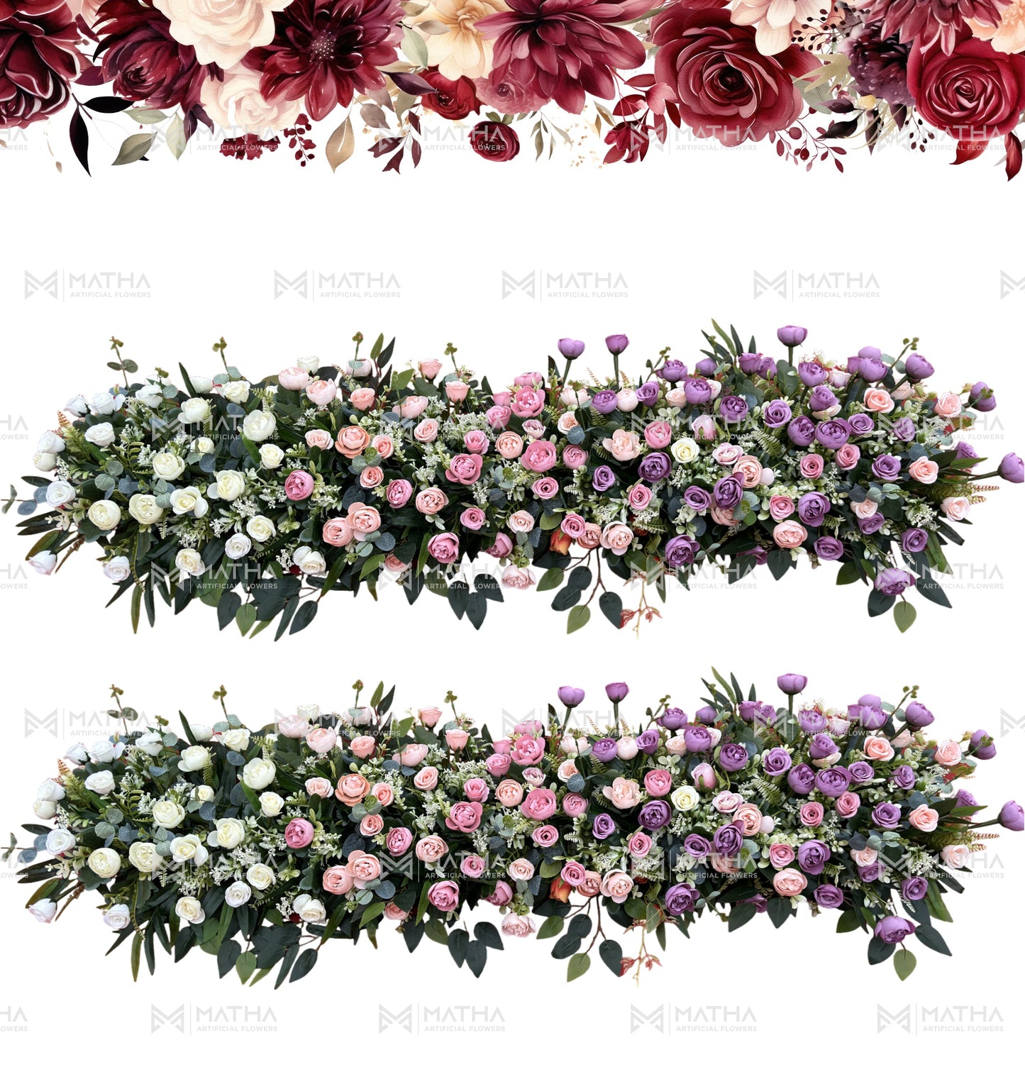 Premium Small Peony Runner | 4Ft