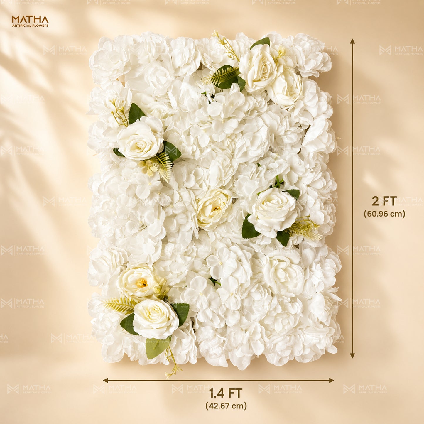 White Flower Wall Panel (1.4 FT x 2 FT)