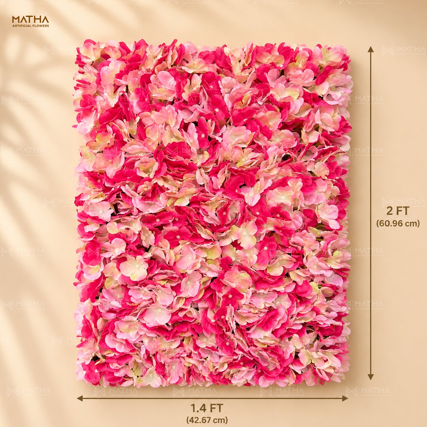Double Shade Flower Wall Panel (1.4 FT x 2 FT)