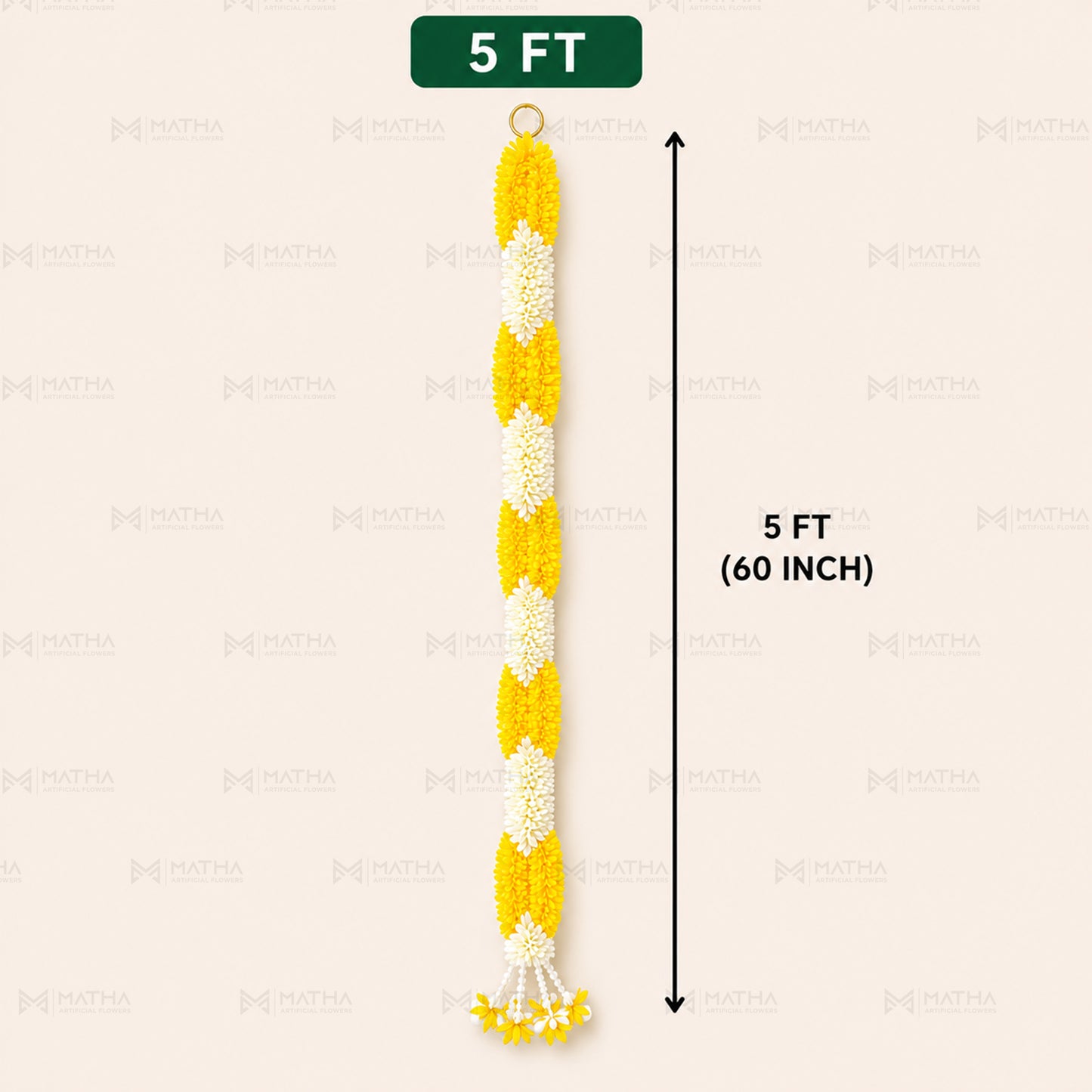 5 FT Artificial Chain Garland | Set of 2 Pcs