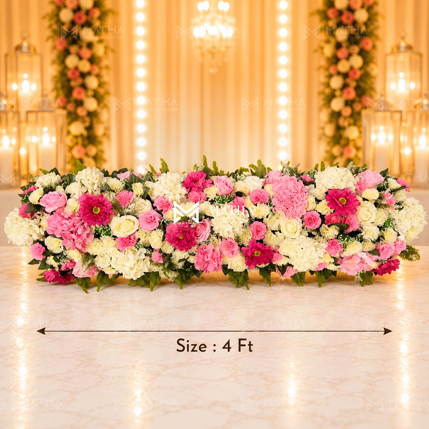 Mixed White Pink | 4 Ft