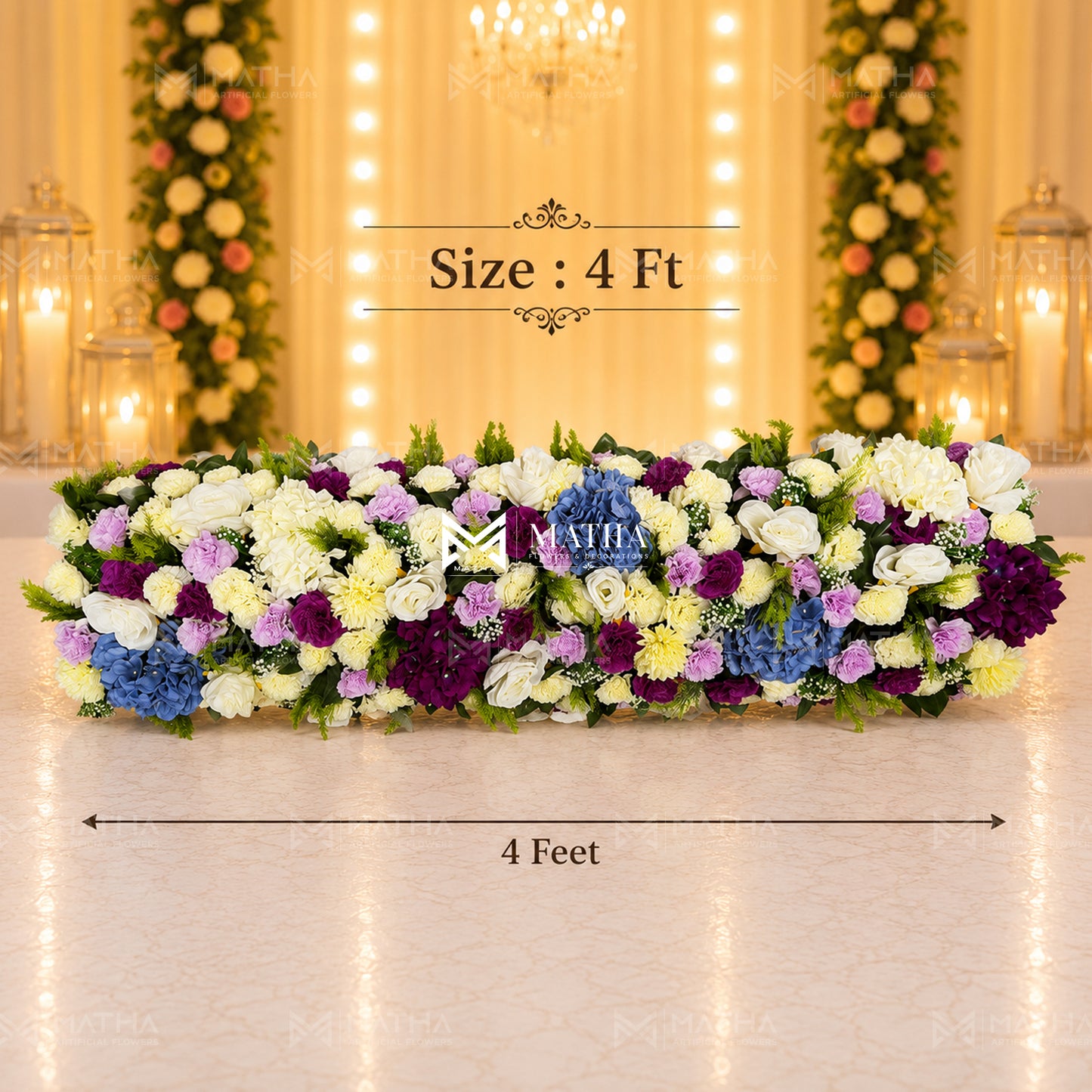 Mixed Flower Runner | 4Ft
