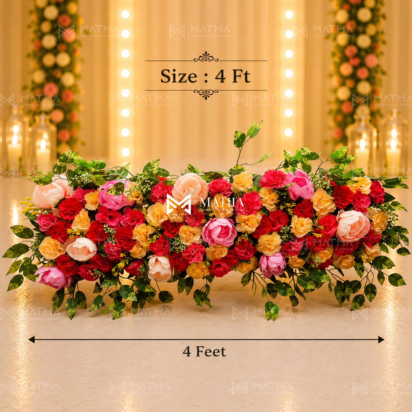 Mixed Flower Runner | 4Ft
