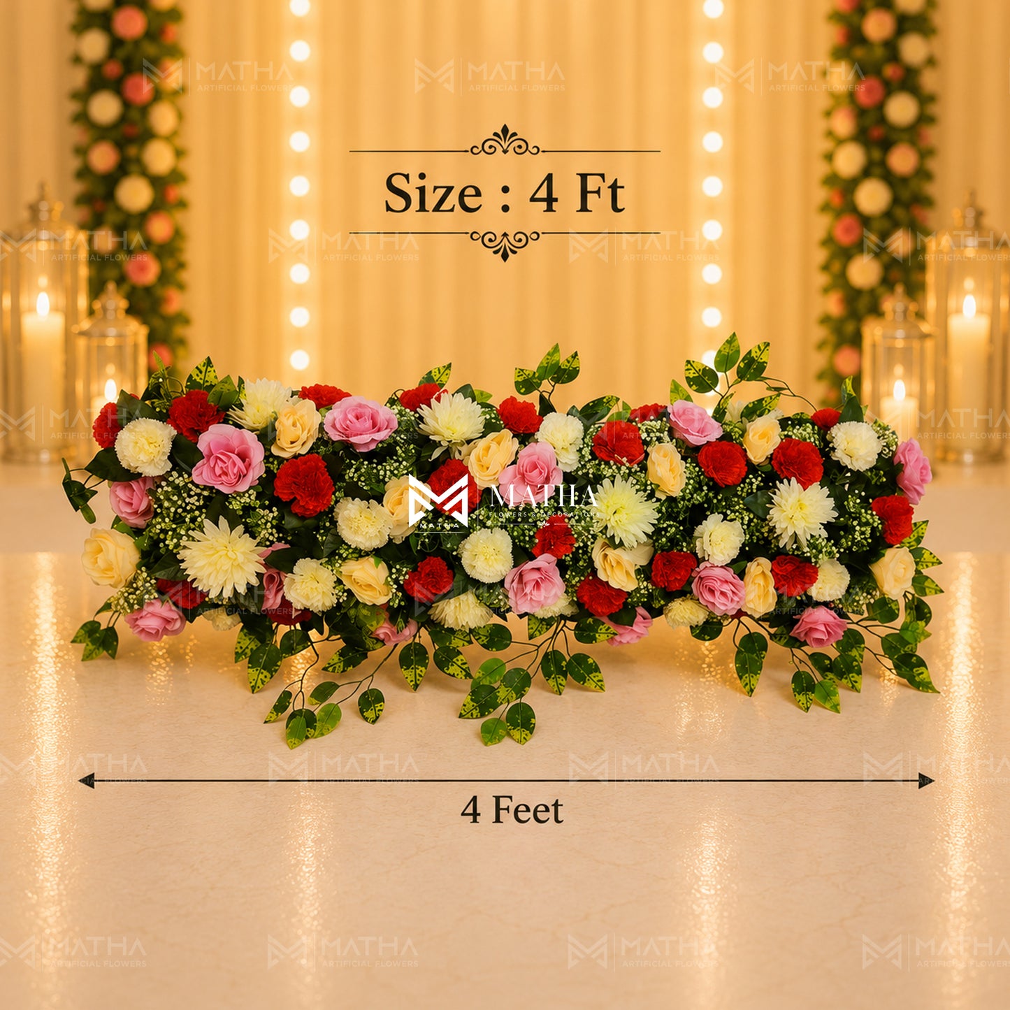 Mixed Flower Runner | 4Ft