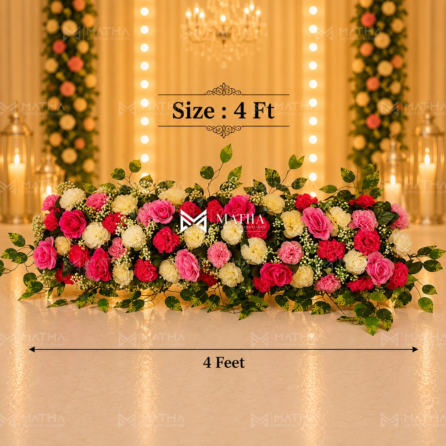 Mixed Flower Runner | 4Ft