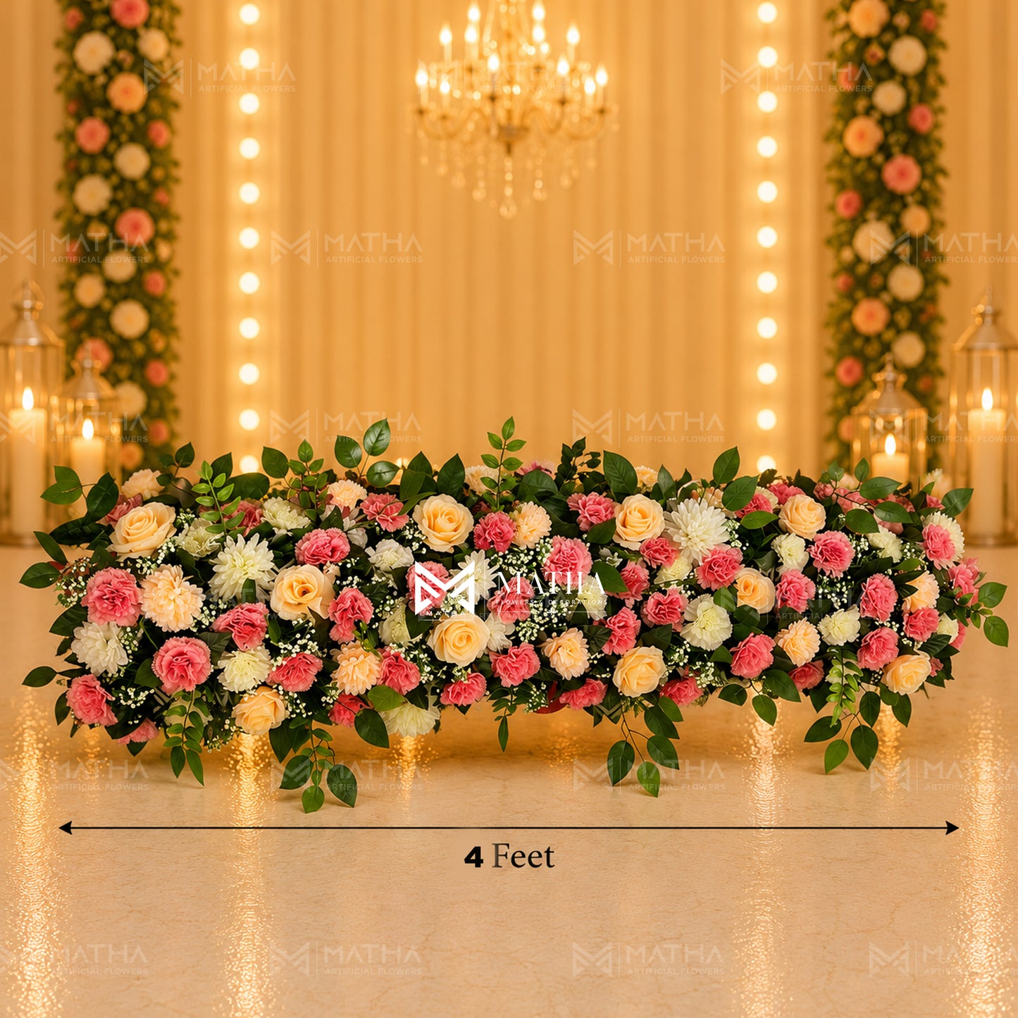 Carnation Flower Runner | 4Ft