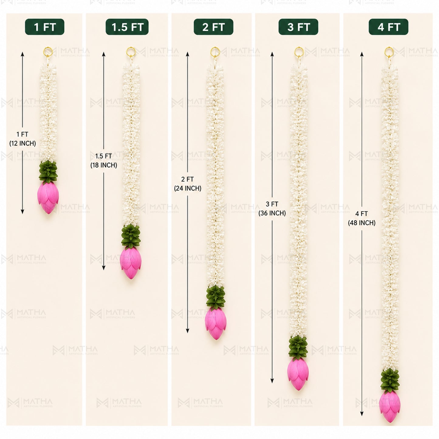 Lotus Hanging Garland | Set of 2 Pcs