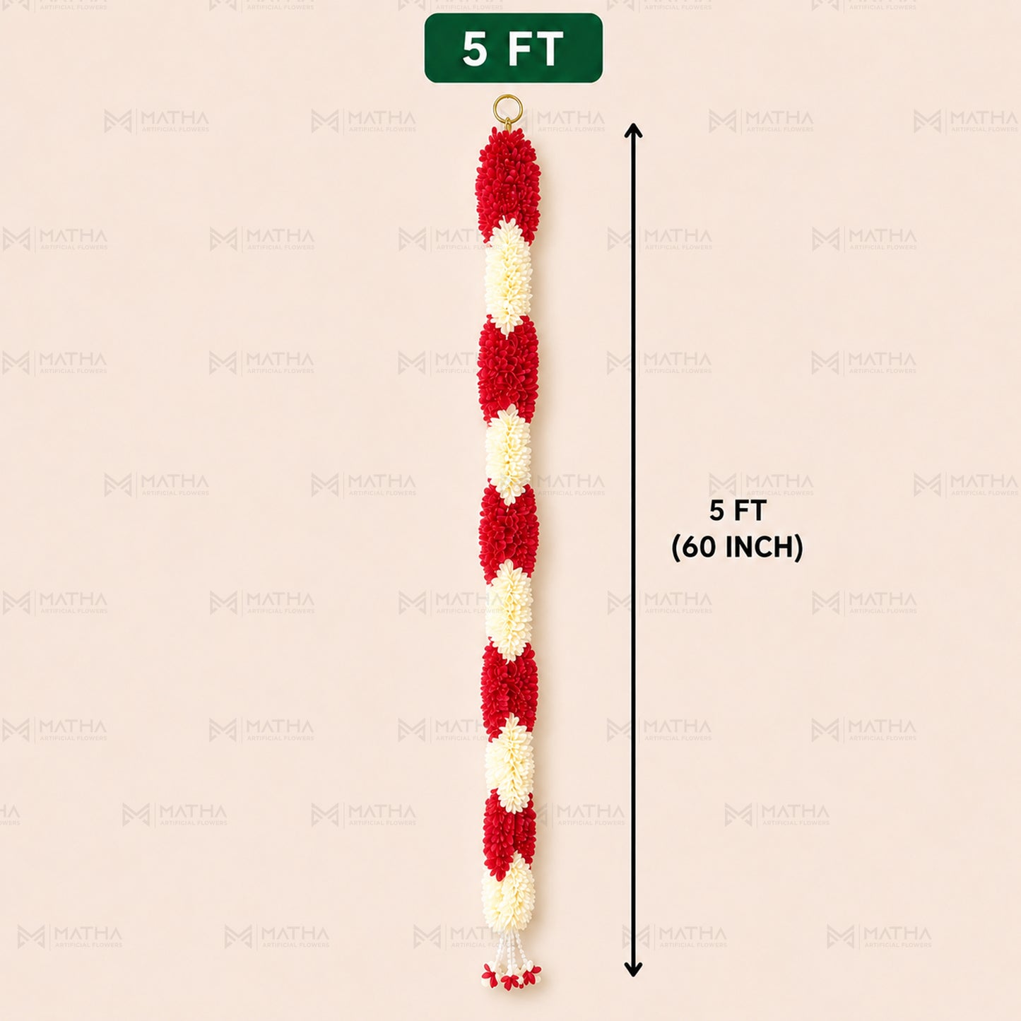 5 FT Artificial Chain Garland | Set of 2 Pcs