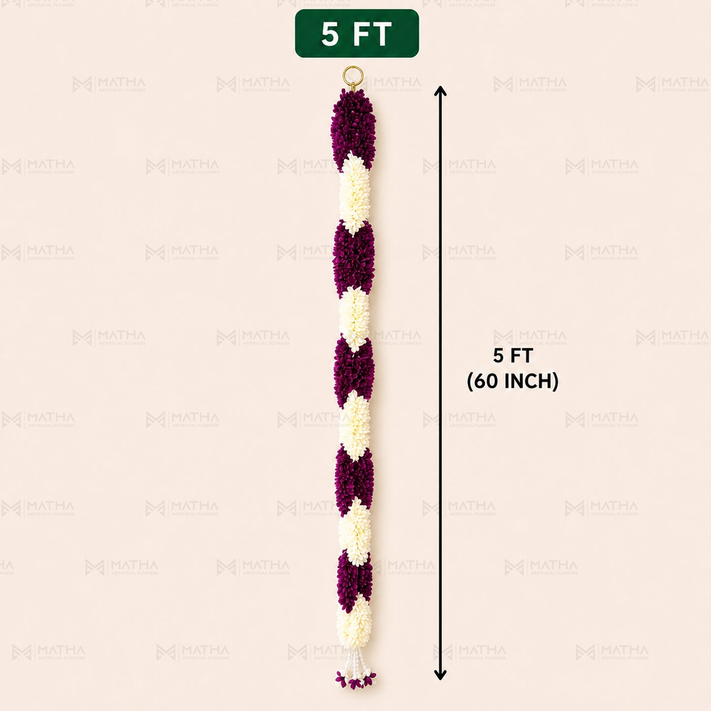 5 FT Artificial Chain Garland | Set of 2 Pcs