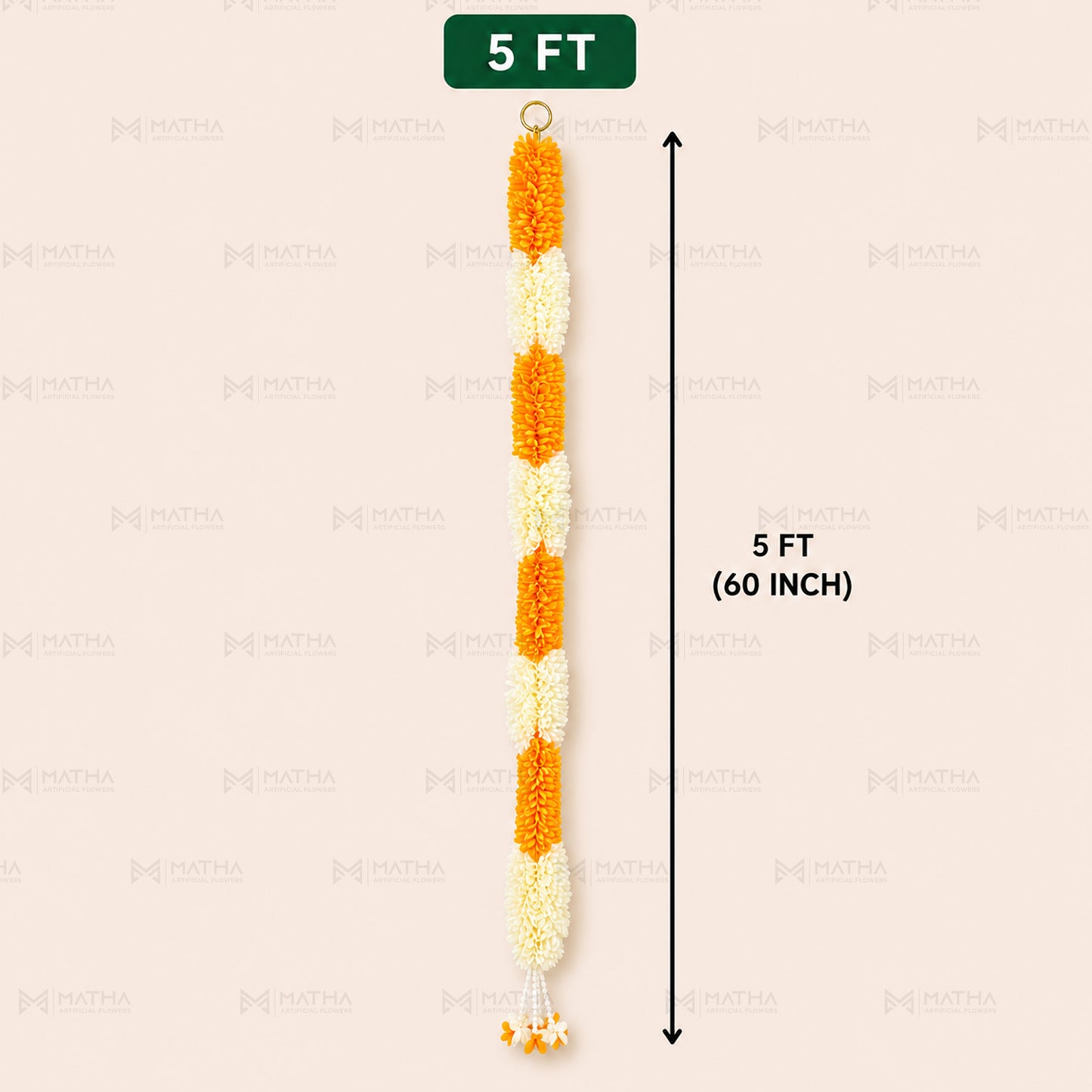 5 FT Artificial Chain Garland | Set of 2 Pcs