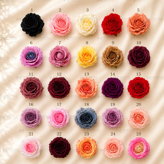 Premium Artificial Rose Flower Head | 4 Inch