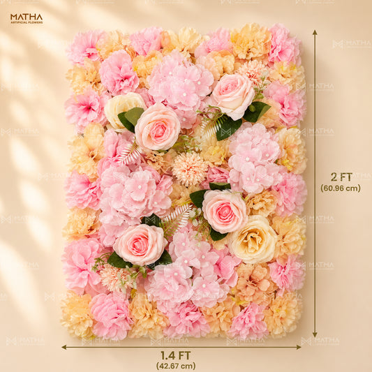 Pink Flower Wall Panel (1.4 FT x 2 FT)