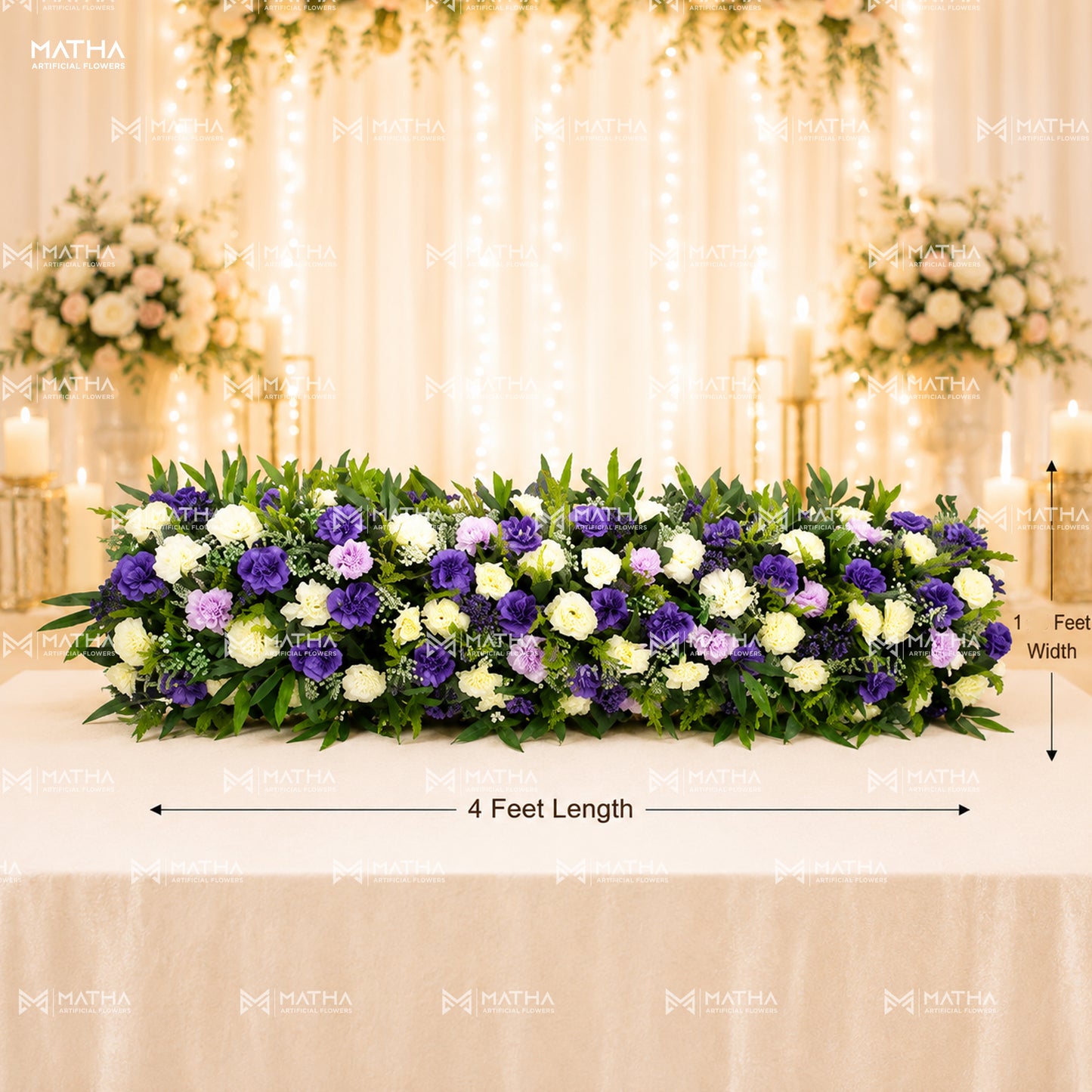 Carnation Runner | 4 Ft