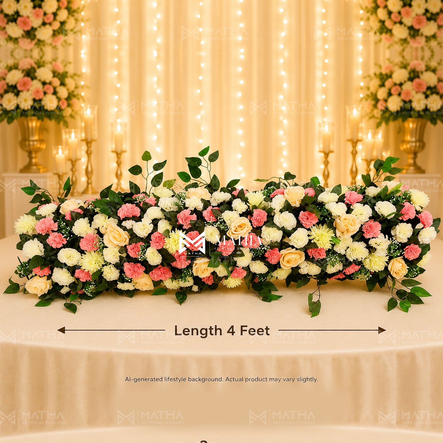 Carnation Runner | 4 Ft