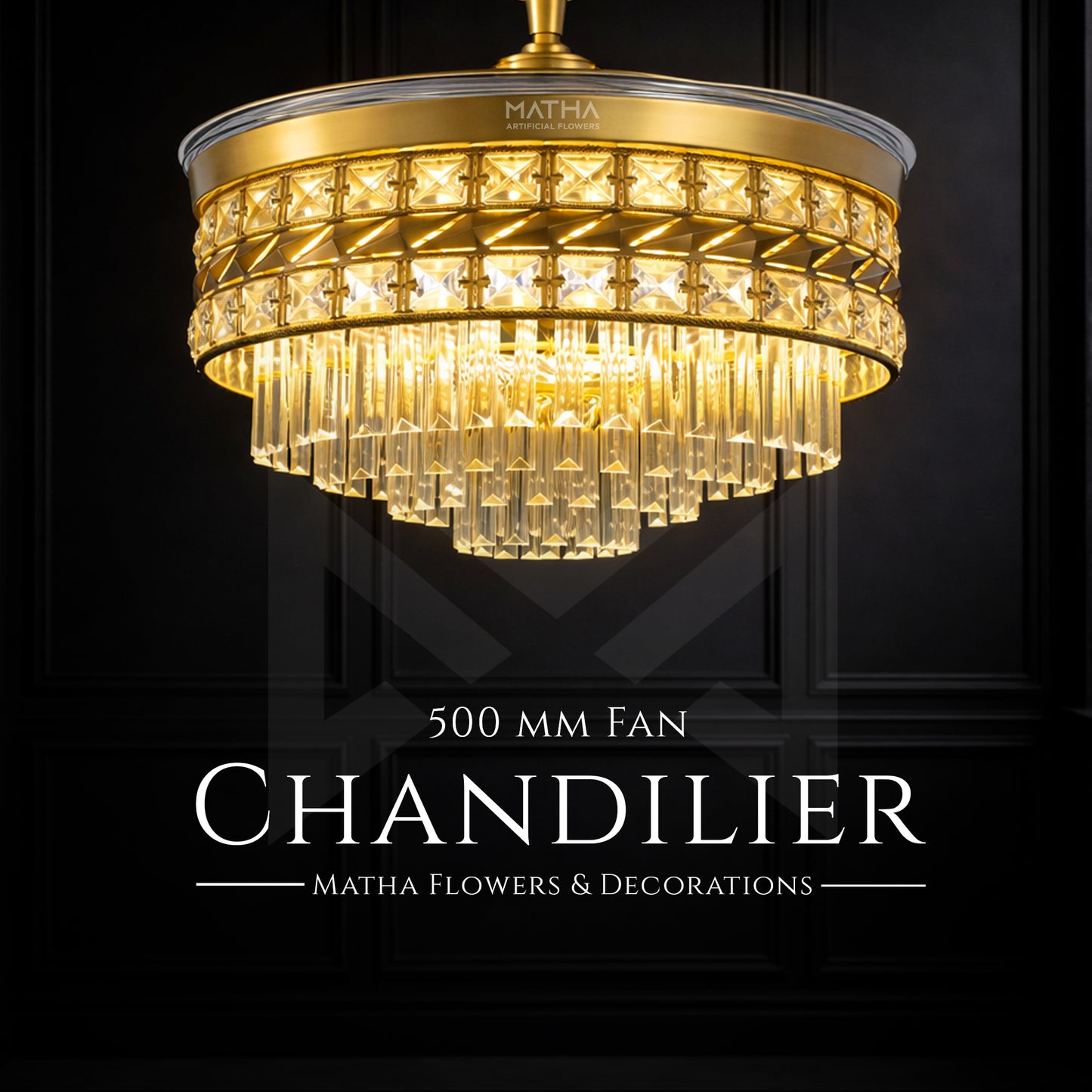 Luxury Fan Chandelier with Remote