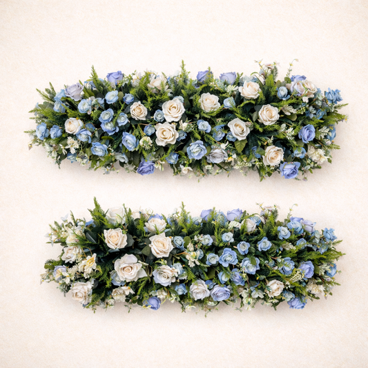 White and Blue Premium Runner
