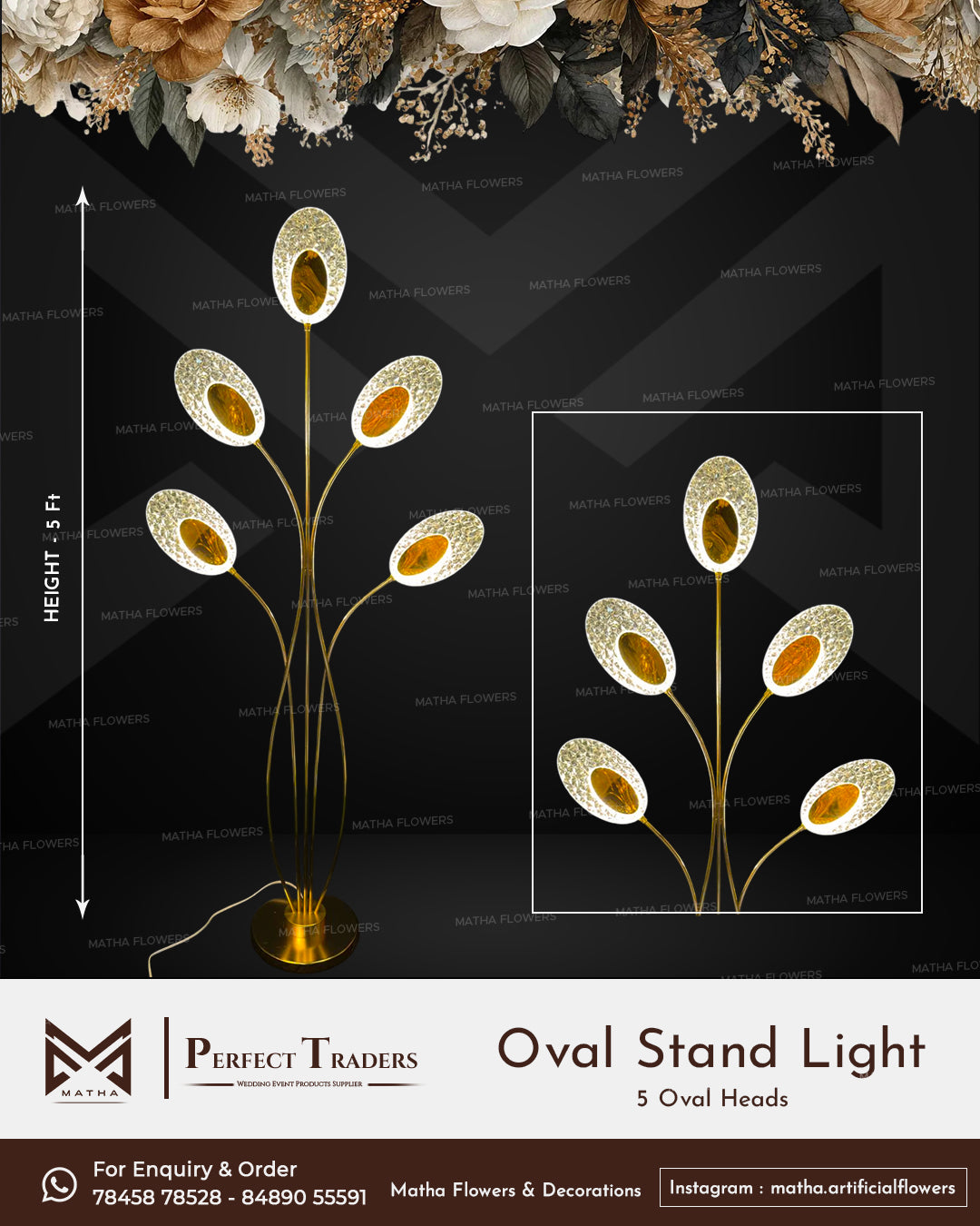 Flat Oval Light Stand